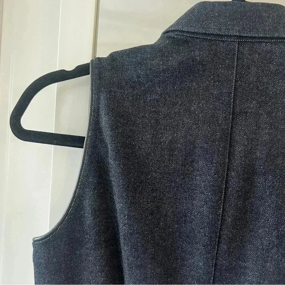 146 Ralph Lauren Black Label Denim Full Zip Collar Dress Size 4 - Picture 6 of 6